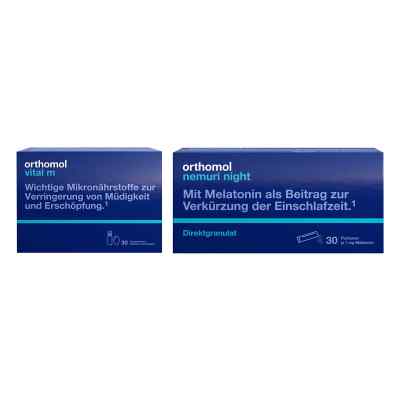 Orthomol Vital m Trinkfl.  + Orthomol Nemuri night Direktgran. 1 Set von Orthomol pharmazeutische PZN 08102397
