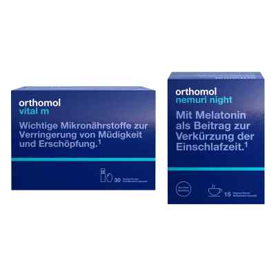 Orthomol Vital m Trinkfl.+ Orthomol Nemuri night Heißgetränk 1 Pck von  PZN 08102396