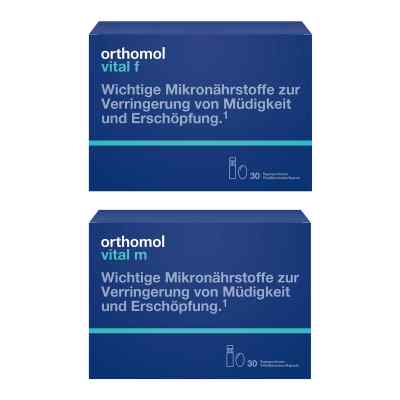 Orthomol Vital m&f Trinkfläschchen Paket 2X30 stk von Orthomol pharmazeutische PZN 08100248