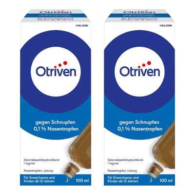 Otriven gegen Schnupfen 0,1 % Nasentropfen Nachfüllflasche 2x100 ml von Haleon Germany GmbH PZN 08104676