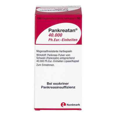 Pankreatan 40.000 Ph.eur.-einheiten Msr.hartkaps. 100 stk von NORDMARK Pharma GmbH PZN 18676028