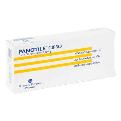 Panotile Cipro 1 mg Ohrentropfen 20X0.5 ml von Pierre Fabre Pharma GmbH PZN 09404176