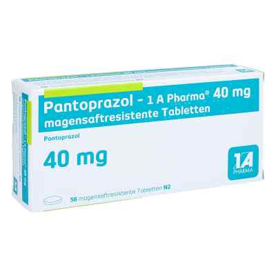 Pantoprazol-1a Pharma 40 mg magensaftresistent Tabletten 56 stk von 1 A Pharma GmbH PZN 00939533