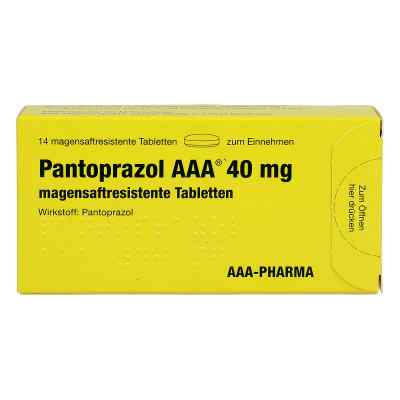 Pantoprazol AAA 40mg 14 stk von AAA - Pharma GmbH PZN 03101523