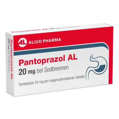 Pantoprazol AL 20 mg bei Sodbrennen 7 stk von ALIUD Pharma GmbH PZN 05883659