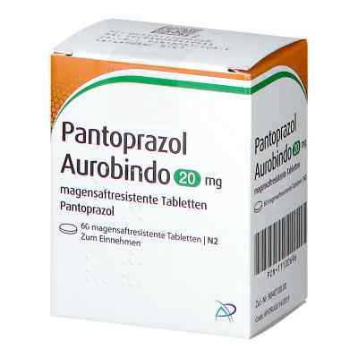 Pantoprazol Aurobindo 20mg 60 stk von PUREN Pharma GmbH & Co. KG PZN 11100696