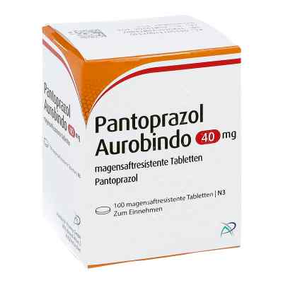 Pantoprazol Aurobindo 40mg 100 stk von PUREN Pharma GmbH & Co. KG PZN 11100733