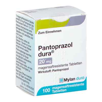 Pantoprazol dura 20mg 100 stk von Viatris Healthcare GmbH PZN 09155744