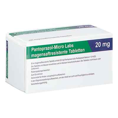 Pantoprazol Micro Labs 20 Mg Magensaftr.tabletten 100 stk von Micro Labs GmbH PZN 17378441