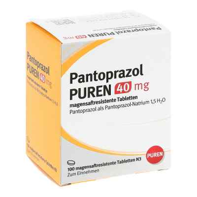 Pantoprazol Puren 40 mg magensaftresistent Tabletten 100 stk von PUREN Pharma GmbH & Co. KG PZN 11357314