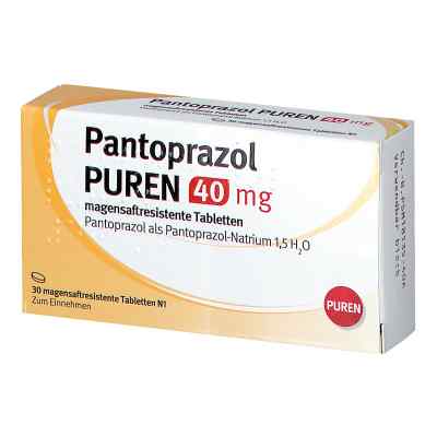 Pantoprazol Puren 40 mg magensaftresistent Tabletten 30 stk von PUREN Pharma GmbH & Co. KG PZN 11357225