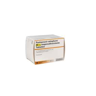 Pantoprazol-ratiopharm 20 mg magensaftresistent Tabletten 98 stk von ratiopharm GmbH PZN 01175167