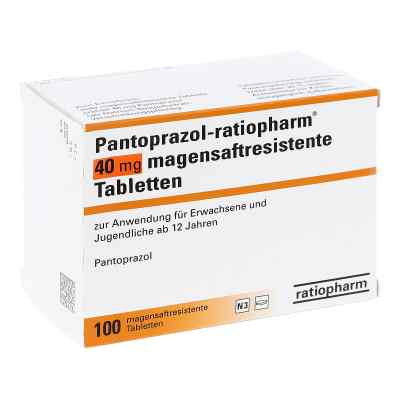 Pantoprazol-ratiopharm 40mg 100 stk von ratiopharm GmbH PZN 07189762
