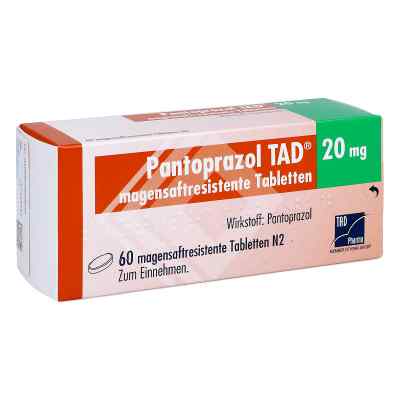 Pantoprazol TAD 20mg 60 stk von TAD Pharma GmbH PZN 07362893