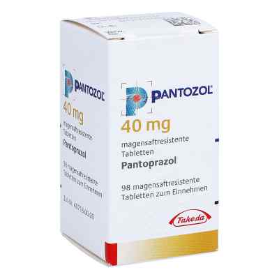 Pantozol 40 mg magensaftresistente Tabletten 98 stk von TAKEDA GmbH PZN 07265233