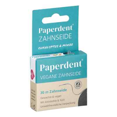 Paperdent Zahnseide Vegan Eukalyptus Minze gewachst 30m 1 stk von IMP GmbH International Medical Products PZN 18407529
