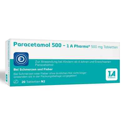 Paracetamol 500 - 1 A Pharma® 20 stk von 1 A Pharma GmbH PZN 02481587
