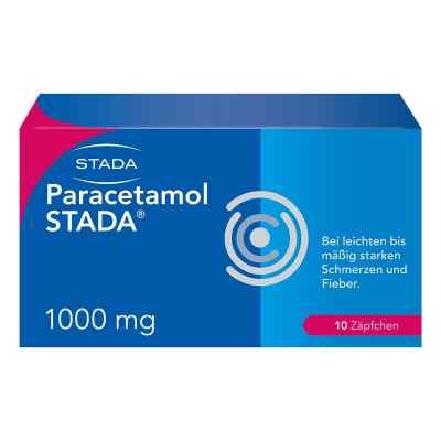 Paracetamol STADA 1000mg Zäpfchen 10 stk von STADA Consumer Health Deutschlan PZN 07368140