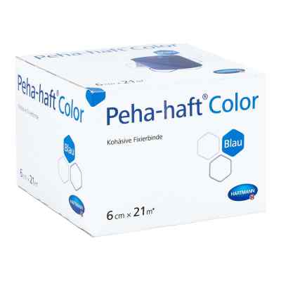 Peha-haft Color Fixierbinde latexfrei 6 Cmx21 M Blau 1 stk von PAUL HARTMANN AG PZN 17304833