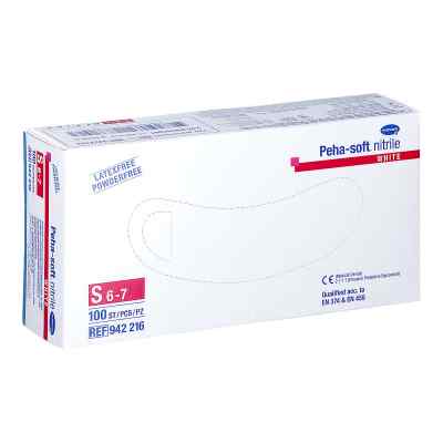Peha Soft nitrile white Unt.hands. pud.fr. unsteril S 100 stk von PAUL HARTMANN AG PZN 09339013