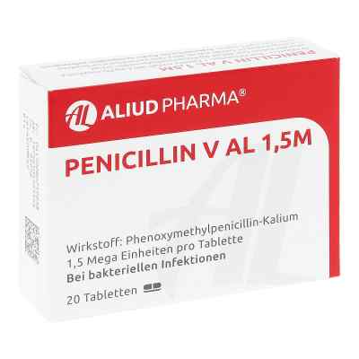 Penicillin V AL 1,5 M 20 stk von ALIUD Pharma GmbH PZN 08671923