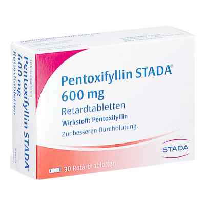 Pentoxifyllin Stada 600 mg retard Tabletten 30 stk von STADAPHARM GmbH PZN 00177253