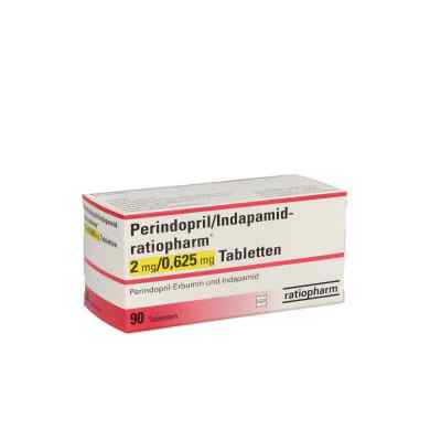 Perindopril Indapamid ratioph.2mg/0,625mg Tabletten 90 stk von ratiopharm GmbH PZN 01249026