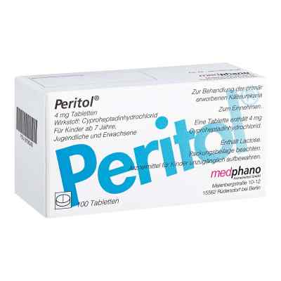 Peritol 4 mg Tabletten 100 stk von medphano Arzneimittel GmbH PZN 08706248