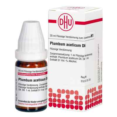 Plumbum Aceticum D6 Dilution 20 ml von DHU-Arzneimittel GmbH & Co. KG PZN 02122380
