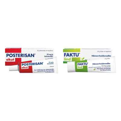 Posterisan akut + Faktu Lind Hämorrhoidensalbe 2x25 g von DR. KADE Pharmazeutische Fabrik GmbH PZN 08105620