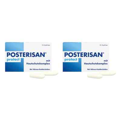 Posterisan protect Hämorrhoidenzäpfchen 2x10 stk von DR. KADE Pharmazeutische Fabrik GmbH PZN 08104655