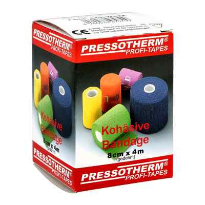 Pressotherm Kohäsive Bandage 8cmx4m schwarz 1 stk von ABC Apotheken-Bedarfs-Contor GmbH PZN 07795161