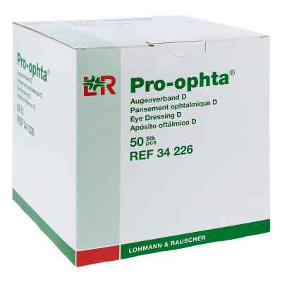 Pro Ophta Augenverband D 34226 50 stk von Lohmann & Rauscher GmbH & Co.KG PZN 07202215