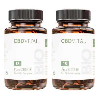 Pure CBD 18 CBD VITAL Kapseln  2x60 stk von Vitrasan GmbH PZN 08104658