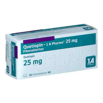 Quetiapin-1A Pharma 25mg 50 stk von 1 A Pharma GmbH PZN 09494535