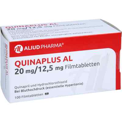 Quinaplus Al 20 mg/12,5 mg Filmtabletten 100 stk von ALIUD Pharma GmbH PZN 00715035