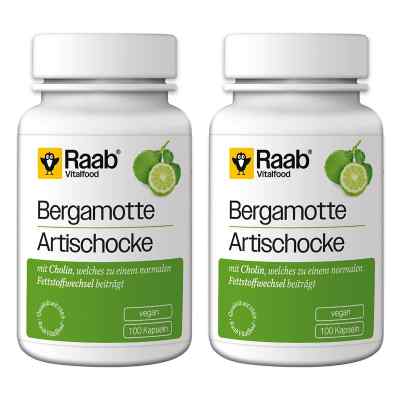 Raab Vitalfood Bergamotte-Artischocke Kapseln 2x100 stk von Raab Vitalfood GmbH PZN 08104665