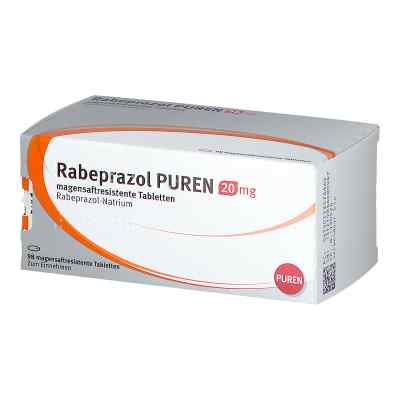 Rabeprazol PUREN 20mg 98 stk von PUREN Pharma GmbH & Co. KG PZN 11357886