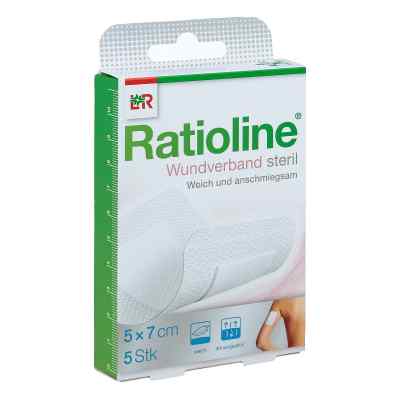 Ratioline Wundverband 7x5 cm steril 5 stk von Lohmann & Rauscher GmbH & Co.KG PZN 13582972