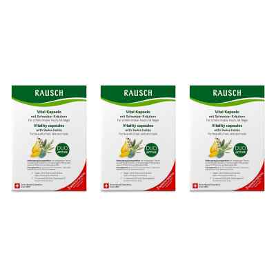Rausch Vital Kapseln M.Schweizer Kräuter 3x3 Monate 3x3X30X2 stk von RAUSCH (Deutschland) GmbH PZN 08104892