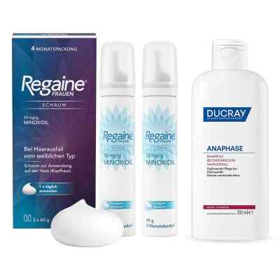 Regaine Frauen Schaum (2x60 g) + Ducray Anaphase Shampoo 1 Set von  PZN 08107518