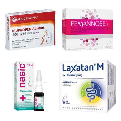 Reiseset Femannose, Laxatan, Nasic und Ibuprofen 1 Pck von  PZN 08101548