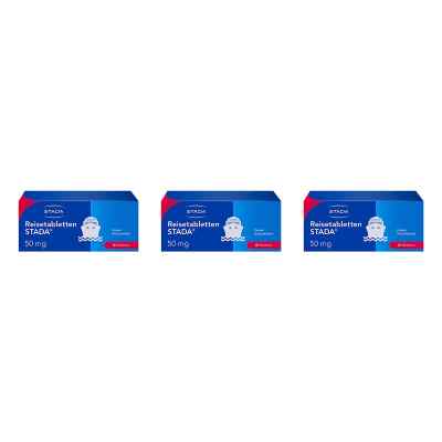 Reisetabletten STADA 50mg Dimenhydrinat bei Reiseübelkeit 3x10 stk von STADA Consumer Health Deutschland GmbH PZN 08103193