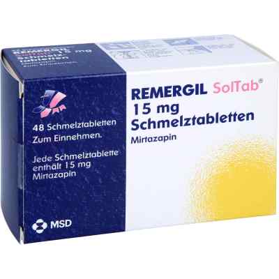 REMERGIL SolTab 15mg 48 stk von Organon Healthcare GmbH PZN 02430259