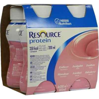 Resource Protein Drink Erdbeer 4X200 ml von Nestle Health Science (Deutschla PZN 04917304
