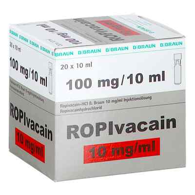 Ropivacain B.braun 10 mg/ml Injektionslösung 20X10 ml von B. Braun Melsungen AG PZN 08812677
