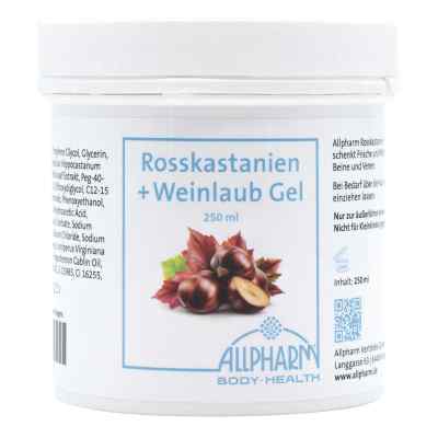 Rosskastanien+weinlaub Allpharm Premium Gel 250 ml von ALLPHARM Vertriebs GmbH PZN 19543418