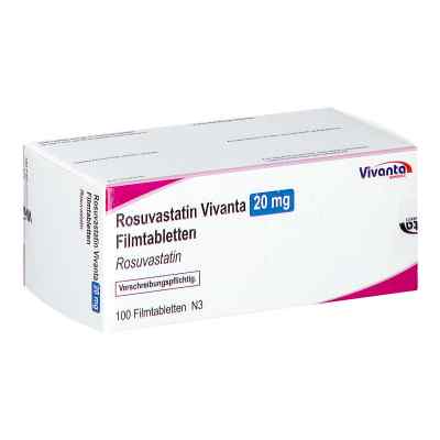 Rosuvastatin Vivanta 20 Mg Filmtabletten 100 stk von Vivanta Generics s.r.o PZN 16663263