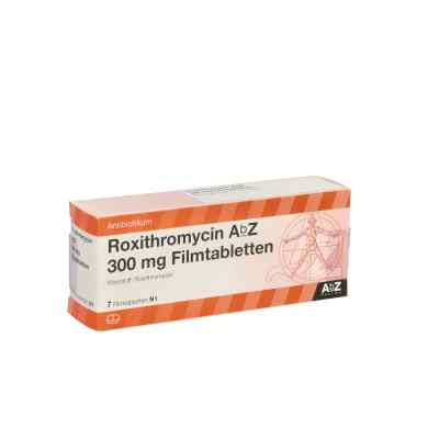 Roxithromycin Abz 300 mg Filmtabletten 7 stk von AbZ Pharma GmbH PZN 00094277