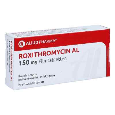 Roxithromycin AL 150mg 20 stk von ALIUD Pharma GmbH PZN 01867876